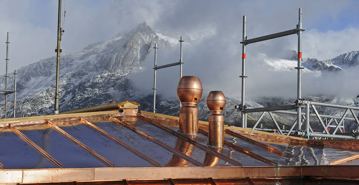 6.10.19 - Die Bergspitzen zeigen sich unterdessen immer mal wieder weiss überzuckert.